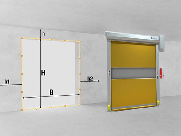 high speed door structure