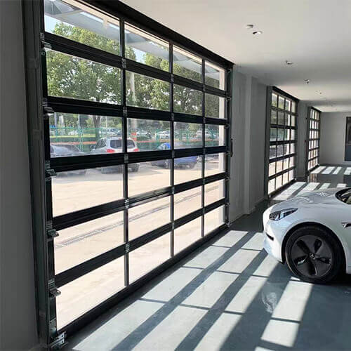 glass garage doors
