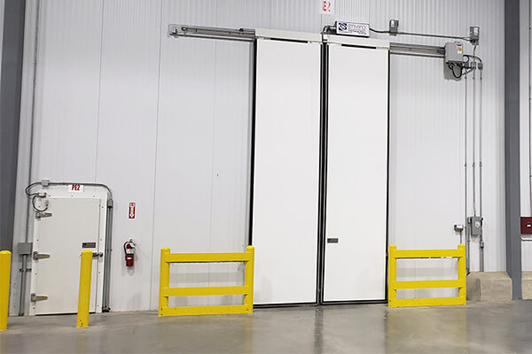 industrial freezer door