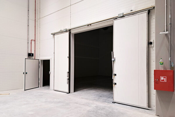 industrial freezer door