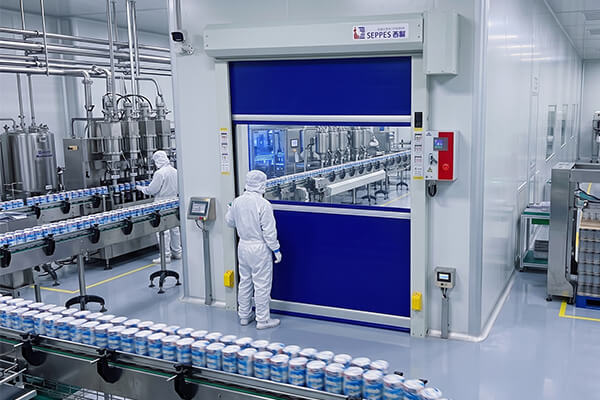 food bottling line door pic