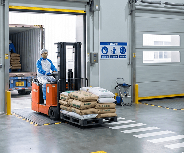 food processing production sectional door pic